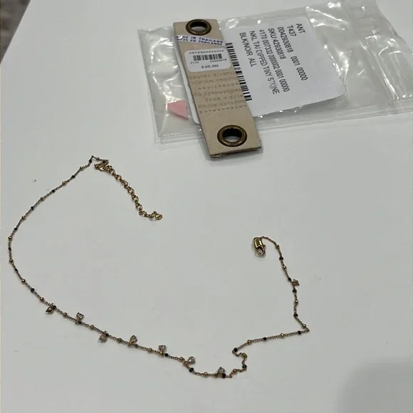 NWT Anthropologie black stone necklace - Picture 6 of 12